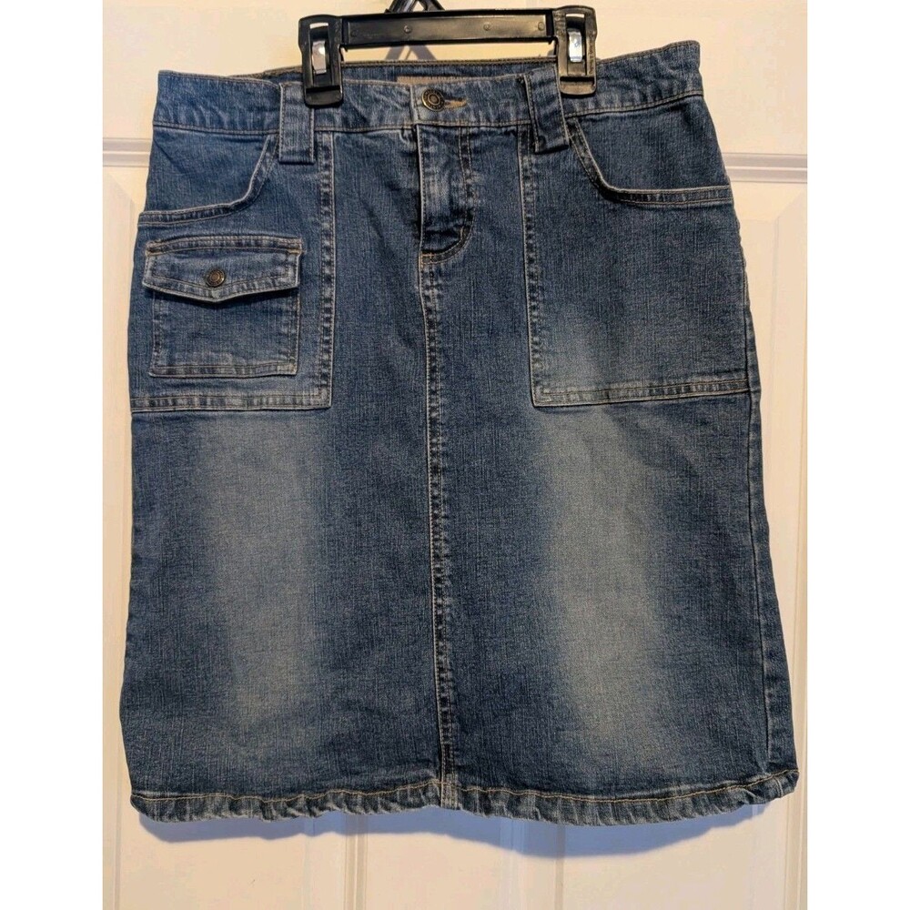 VTG Forever 21 Blue Denim Core Above Knee Skirt Juniors Med Y2k Vintage Punk